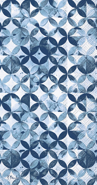Boston International - Paper Guest Towel 16 Count - Moroccan Indigo