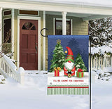 Studio M - Garden Flag - Gnome For Christmas