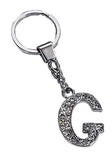 Russ Berrie The Letter G Crystal Key Ring #93353