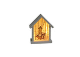 Stony Creek - Frosted Glass - 8" Lighted Birdhouse - 3 Birdhouses