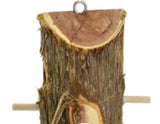 Songbird Essentials - 3 Plug Suet Log Feeder w/ Perches