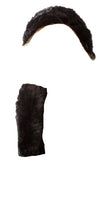 ADRI Collections - Rex Rabbit Fur - Mittens & Cowl - Coal