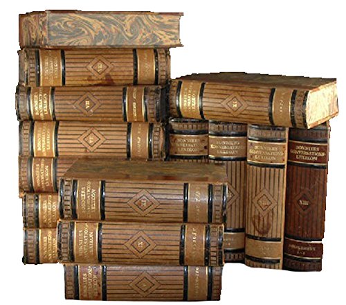 Bonniers Konversations Lexikon - Designer Library Books - Set of 15