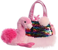 Aurora - Shimmers Fancy Pals - Pet Carrier - Flamingo - 7"