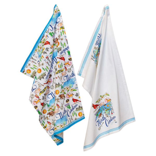Boston International - 28x18 Tea Towel Set of 2 - State Collection - North Carolina