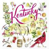 Boston International - 3-Ply 5" Cocktail Napkins 20 Count - State Collection/ Kentucky