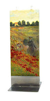 Flatyz - Twin Wick Flat Candle - Claude Monet - Wild Poppies Near Argenteuil