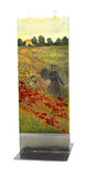 Flatyz - Twin Wick Flat Candle - Claude Monet - Wild Poppies Near Argenteuil