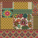 Boston International - 3-Ply 6.5" Lunch Napkins 20 Count - Patchwork Pattern