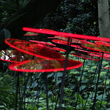 Cazador-del-sol -  8" Suncatcher - Set of 3 - Uno - Red