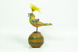Mullanium - Steampunk Inspired Sculpture - Creek Warbler on Ball