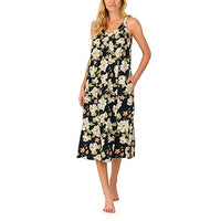 BedHead - Long V-Neck Cotton Gown - One Fine Day - Medium