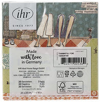 Boston International - 3-Ply 5" Cocktail Napkins - Thankful For