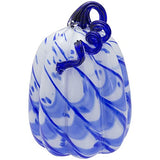 Boston International - Large Glass Pumpkin - Blue Ribbon