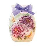 Stony Creek - Frosted Glass - 3" Lighted Vase - Aubergine Song - Pink