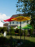 Cazador-del-sol - 8" Wavy Suncatcher Set of 3 - Lucy - Mixed Colors