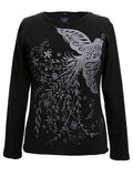 Green 3 - Women's Long Sleeve T-Shirt - Metallic Dove - X-Large
