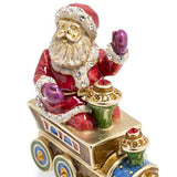 Jay Strongwater - Annual Holiday Box - 2019 Santa on a Train