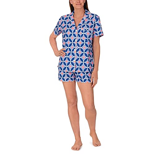 BedHead - Stretch S/S Shorty PJ Set - Geo Flower - X-Small
