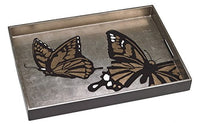 J. Fleet Designs - 20" x 14" Serving Tray - Butterflies - Espresso & Coffee