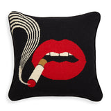 Jonathan Adler - Throw Pillow - Lips Smolder