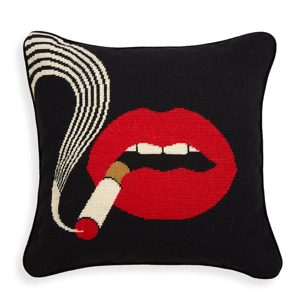 Jonathan Adler - Throw Pillow - Lips Smolder