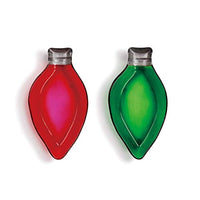 Demdaco - Set of 2 Light Bulb Shaped Serving Dish