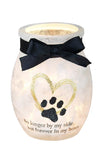Stony Creek - 4" Glass USB Lighted Jar w/Black Ribbon - In My Heart