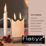 Flatyz - Twin Wick Flat Candle - Santa on Red