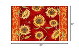 Olivia's Home - 32" x 22" Accent Rug - Provencal Sunflowers