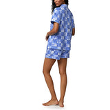 BedHead - Stretch Short Sleeve Shorty PJ Set - Cool Palms - Medium