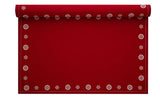 My Drap - 12 Count 18" x 12" Cotton Printed Placemats - Red w/ White Snowflake