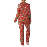 BedHead - Classic Long Sleeve Pajama Set - Peanuts Holiday Party - Small