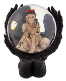 Napco - 7.5" Water Globe on Pedestal - Skeleton
