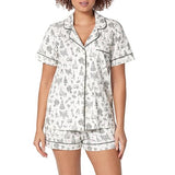 BedHead - S/S Shorty Stretch Jersey PJ Set - Tie the Knot - X-Large