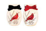 Stony Creek - 4" Glass USB Lighted Jar w/Red Ribbon - Always with You