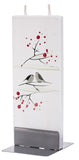 Flatyz - Twin Wick Flat Candle - Winter Birds On White