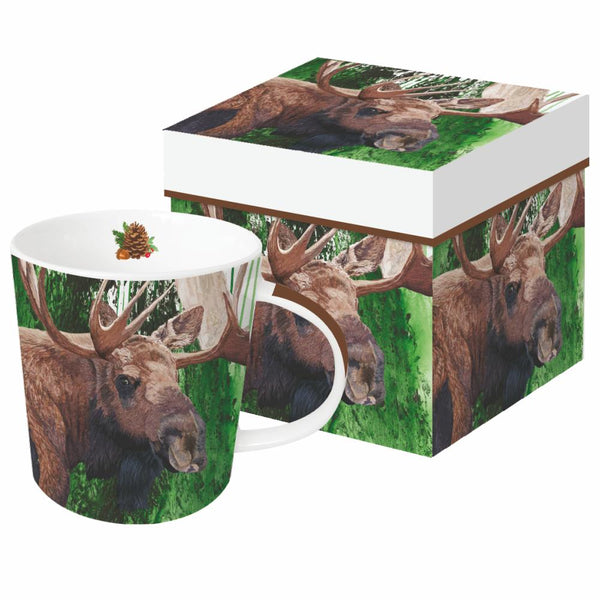 Paperproducts Design - 13.5 oz. Mug - Evergreen Moose