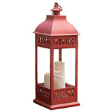 GC - Smart Solar - San Nicola - Triple LED Candle Lantern - Red