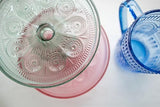 Boston International - 8.25" Round Codi Glass Vintage-Inspired Cake Stand - Sage Green