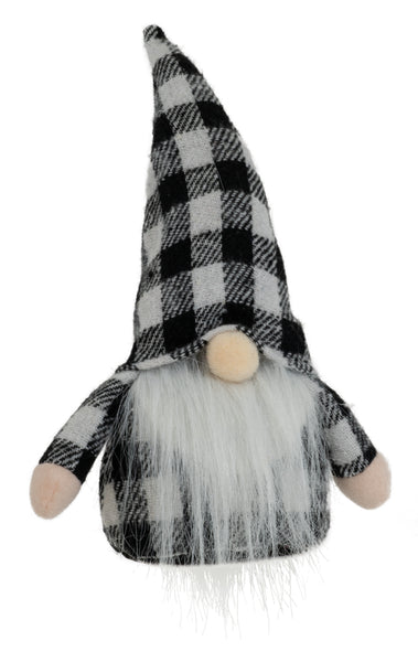 Boston International - Black & White Plaid Gnome - Benton