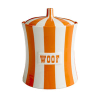 Jonathan Adler - Canister - Woof - Orange/White