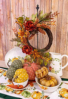 Boston International - Small Fabric Pumpkin - Mustard