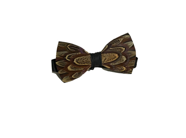 Brackish - Feather Bow Tie - Pheasant