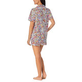 BedHead - Stretch Short Sleeve Shorty PJ Set - Fountain Garden - Small