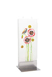 Flatyz - Twin Wick Flat Candle - Bird On Poppies