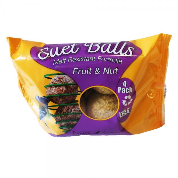 GC - Wildlife Science - Suet Balls 4 Pack - Fruit & Nut