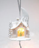 Appletree Design - Porcelain Light Cover Ornament - Santa's Workshop