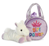 Aurora - Fancy Pals - Pet Carrier - Girl Power White Pony 7"
