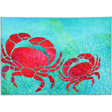 Olivia's Home - 32" x 22" Accent Rug - Red Crab Tapestry